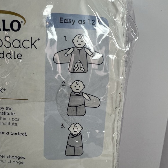 HALO SleepSack Swaddle Micro-Fleece Swaddle Wrap - Heartline Small 3 TO 6 MONTHS - Picture 5 of 14